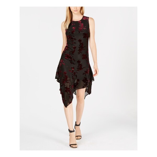calvin klein burnout velvet dress