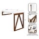preview thumbnail 7 of 9, Kate and Laurel Kaya Wood Wall-Mounted Table - 24x33x31