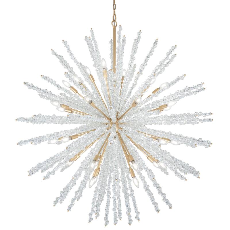 Metropolitan N1959 Aisi 40 Light 52" Wide Taper Candle Sputnik