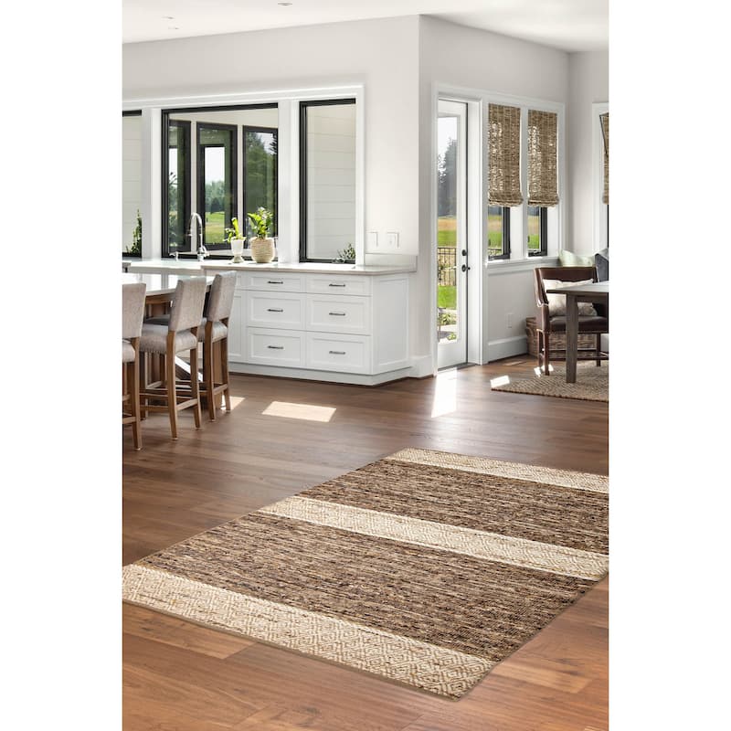 Sienna Brown Rug 5'5" x 7'11" - 5'5 x 7'11