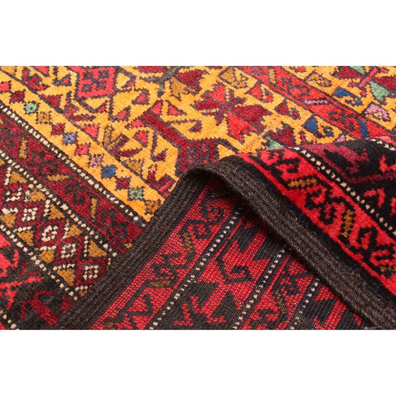 ECARPETGALLERY Hand-knotted Teimani Orange Wool Rug - 2'8 x 4'6