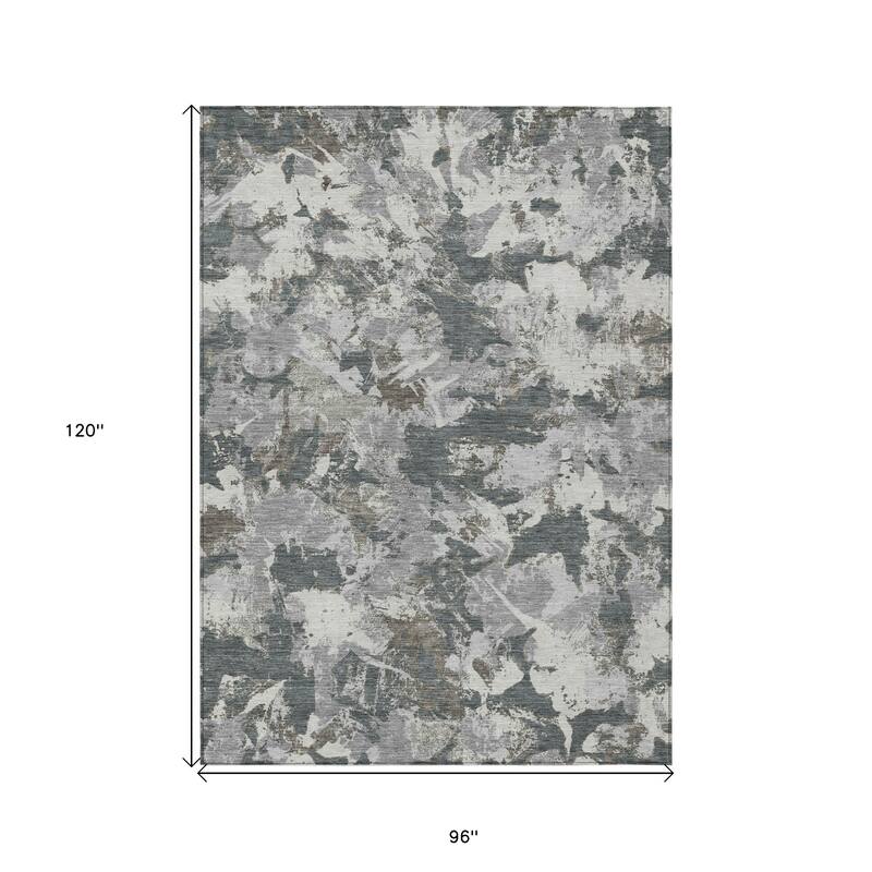 HomeRoots Floral Transitional Rectangle Outdoor Rug