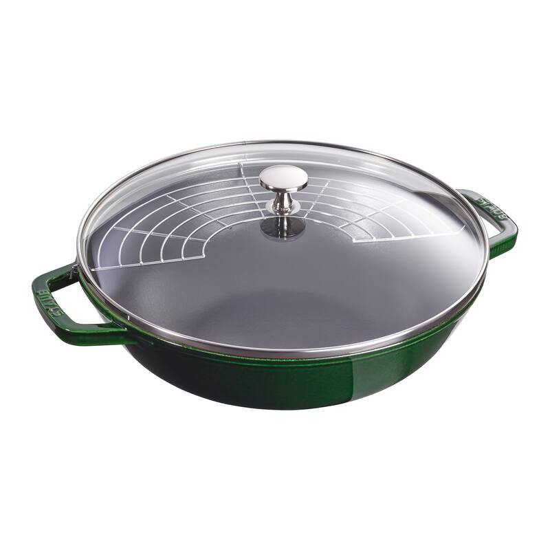 STAUB Cast Iron 4.5-qt Perfect Pan - Basil