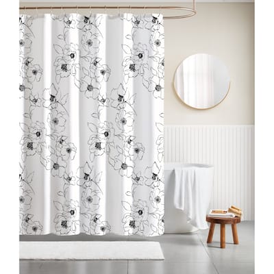 CEDAR COURT Printed Polyester Canvas Shower Curtain
