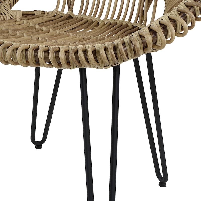 Voit Transitional 3-Piece Aluminum Outdoor Bistro Set by Furniture of America