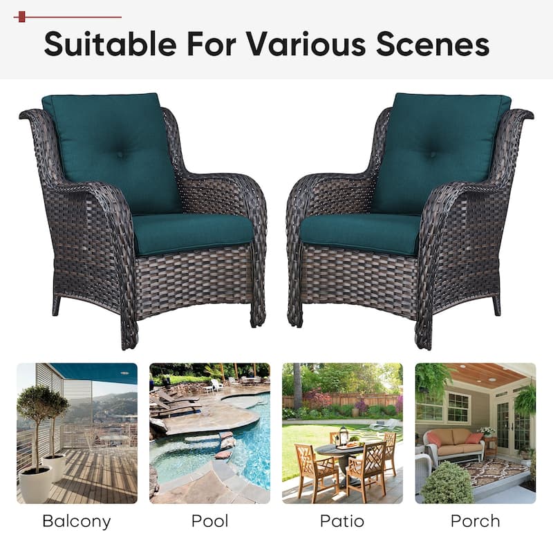Gymojoy Pillow and Cushion Set Deep Seat Indoor/Outdoor - 25" x 22" x 4"