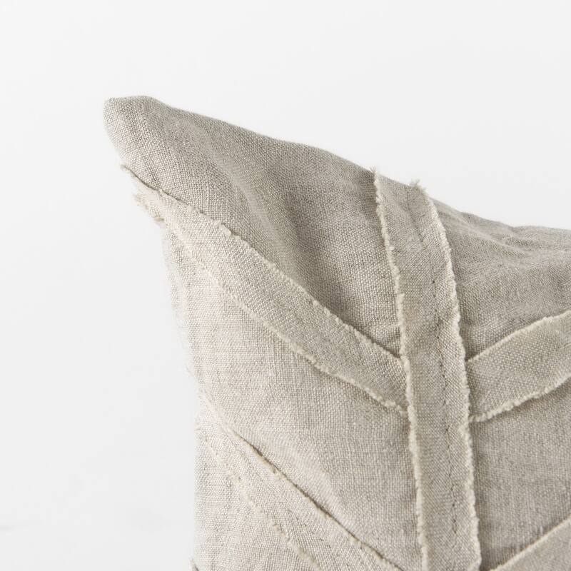 Light Gray Chevron Textured Pillow Cover