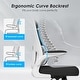 preview thumbnail 14 of 20, Office Chair, Mesh Ergonomic Office Chair with Lumbar Support, Comfy Computer Desk Chair with Flip Armrest Rolling Wheels