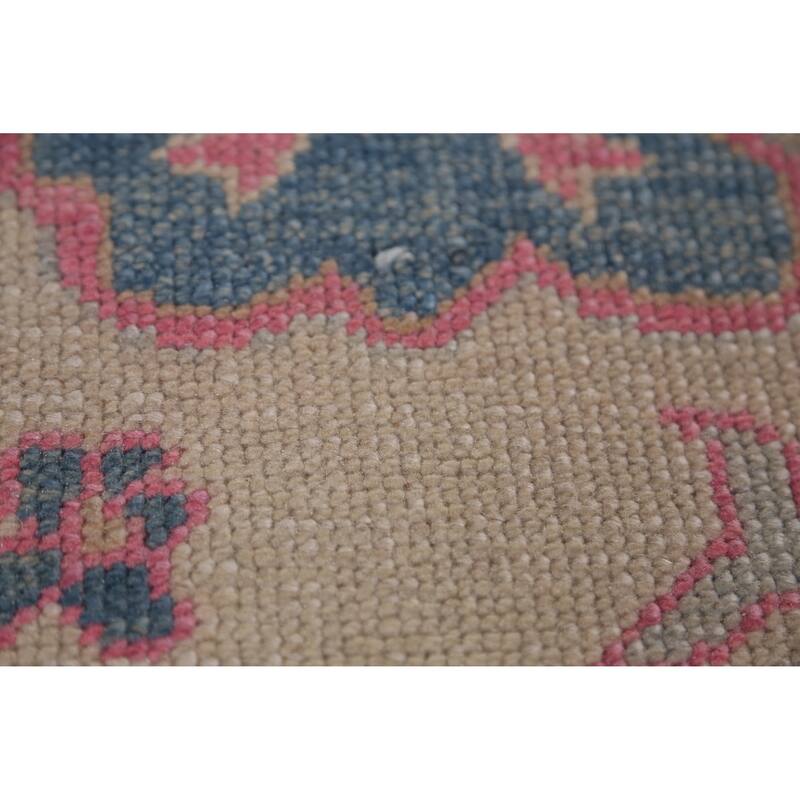 Hand Knotted Oriental 100% Wool Carpet Transitional All-Over Beige & Ivories Oushak Area Rug - 10' 6'' X 8' 4''