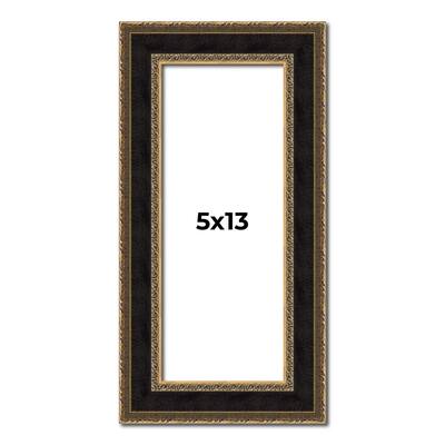 5x13 Frame Gold Antique Vintage Sold Wood Picture Frame | 1.75 Inch