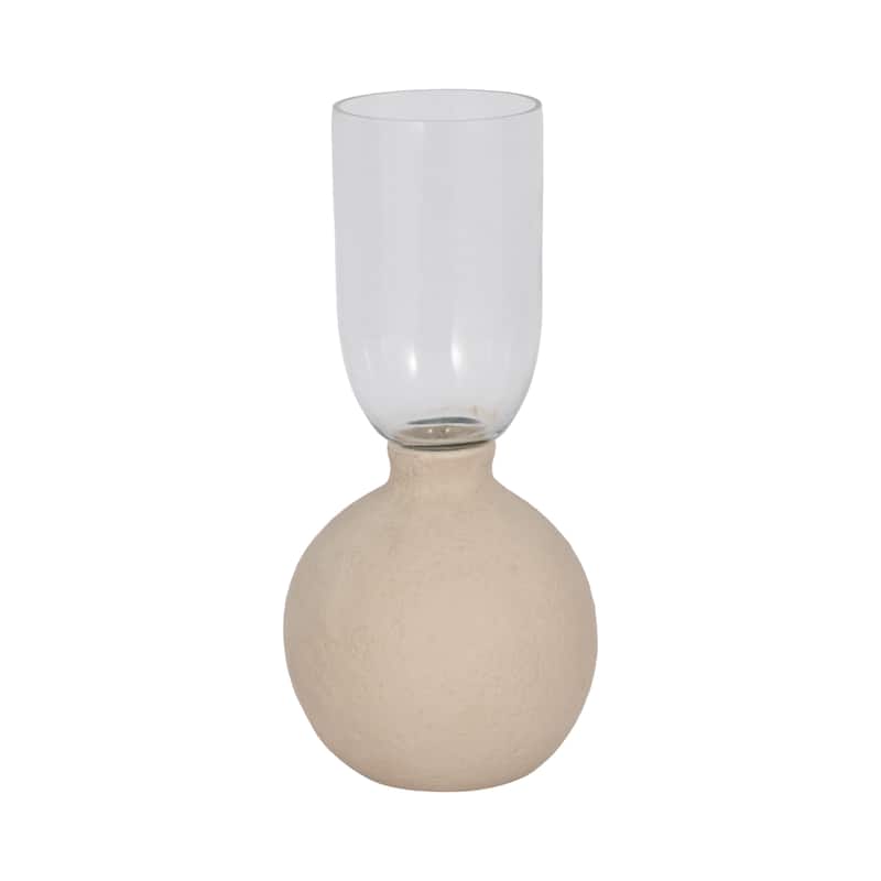 Sagebrook Home Neutral Ivory Omix Cylinder Vase