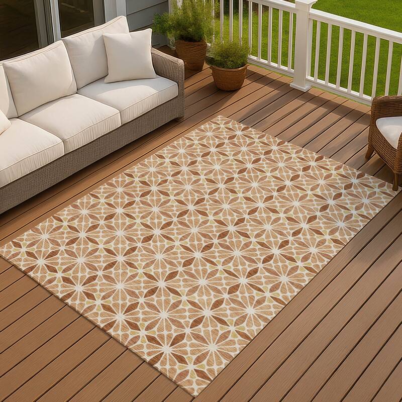 Machine Washable Indoor/ Outdoor Mosaic Pablo Chantille Rug
