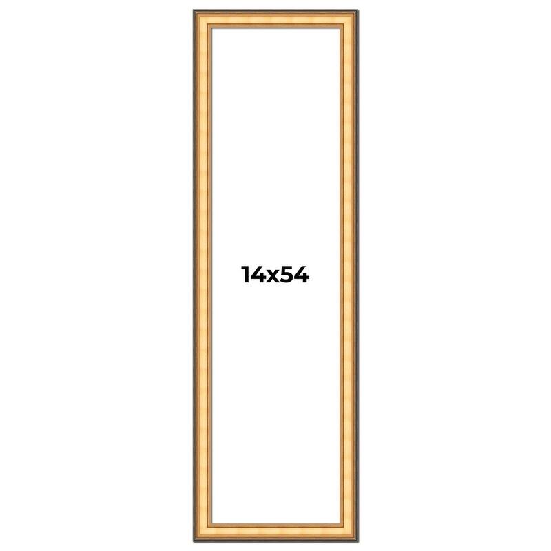 14x54 Frame Gold Plein Aire Solid Wood Picture Frame Width 2 Inches |