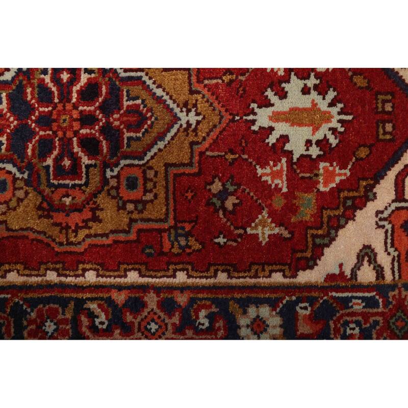 ECARPETGALLERY Hand-knotted Serapi Heritage Red Wool Rug - 2'5 x 14'1