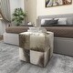 preview thumbnail 8 of 47, Glam Leather Stool 16 x 16 x 16