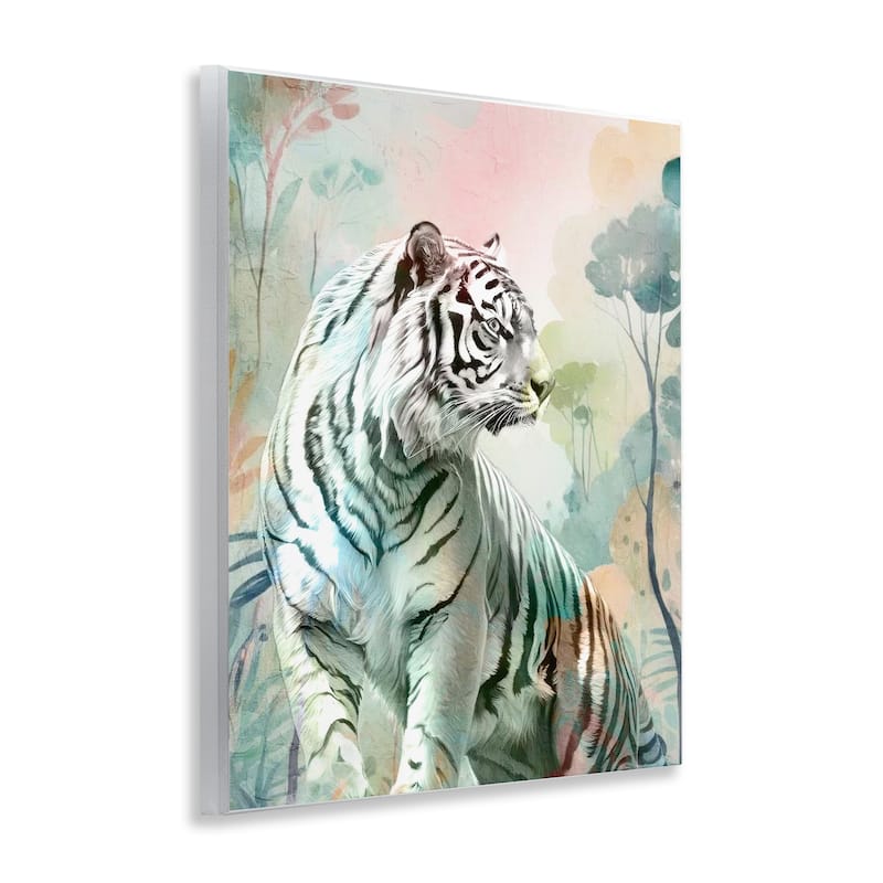 Stupell Soft Gazing Tiger Wall Plaque Art Design By Kim Allen