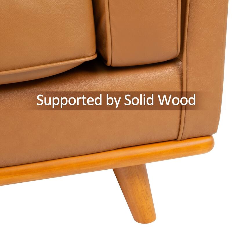 MCombo Napa Leather Couch, Leather Sofa