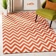 preview thumbnail 82 of 112, SAFAVIEH Handmade Flatweave Dhurries Sandie Modern Wool Rug 3' x 5' - Red/Ivory