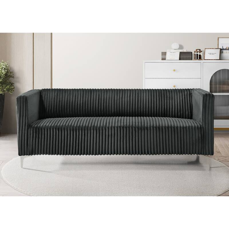 Clayfell Gavin Velvet Square Arm Living Room Set
