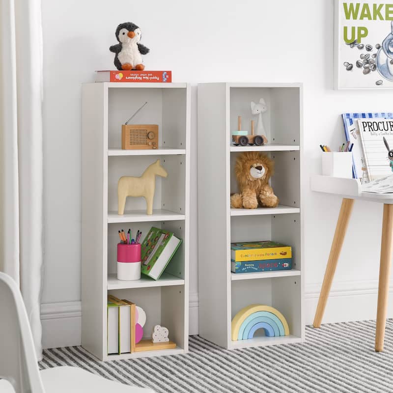 70.90 in. Tall Wood 6-Shelf Standard Bookcase with Interior Shelves