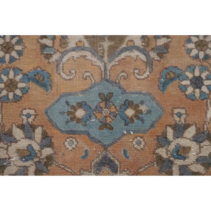 Tabriz Persian Vintage Rug Hand-Knotted Wool Carpet - 6'6"x 9'6"