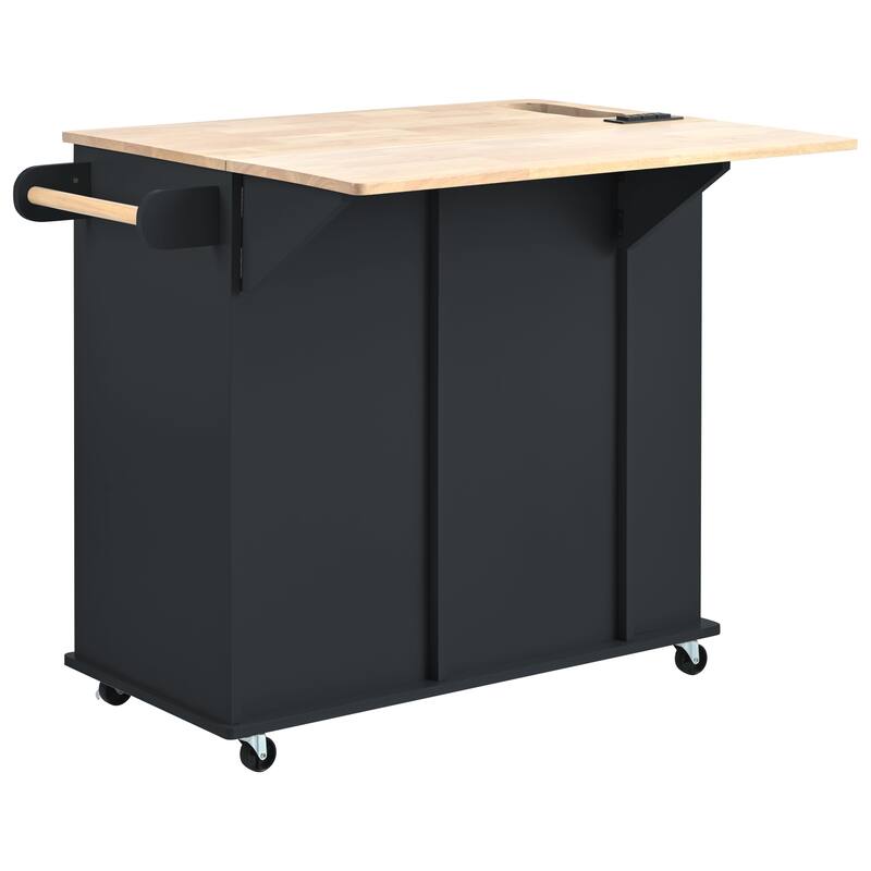 Kitchen Island with Power Outlet