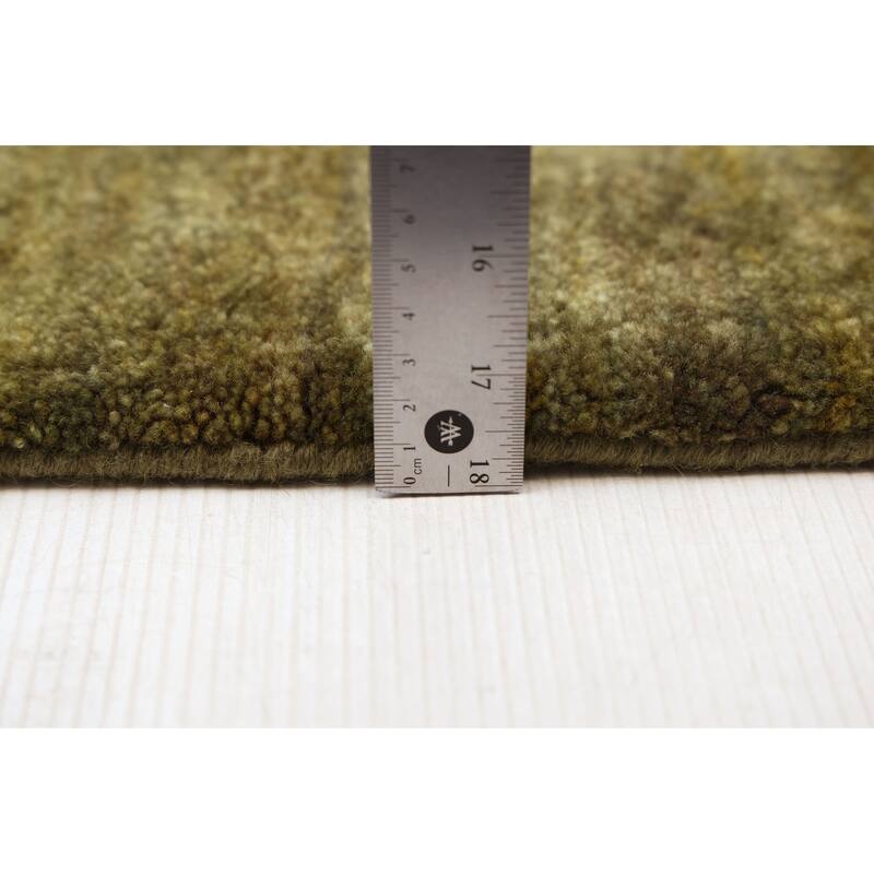 ECARPETGALLERY Hand-knotted Kashkuli Gabbeh Green Wool Rug - 5'5 x 7'9