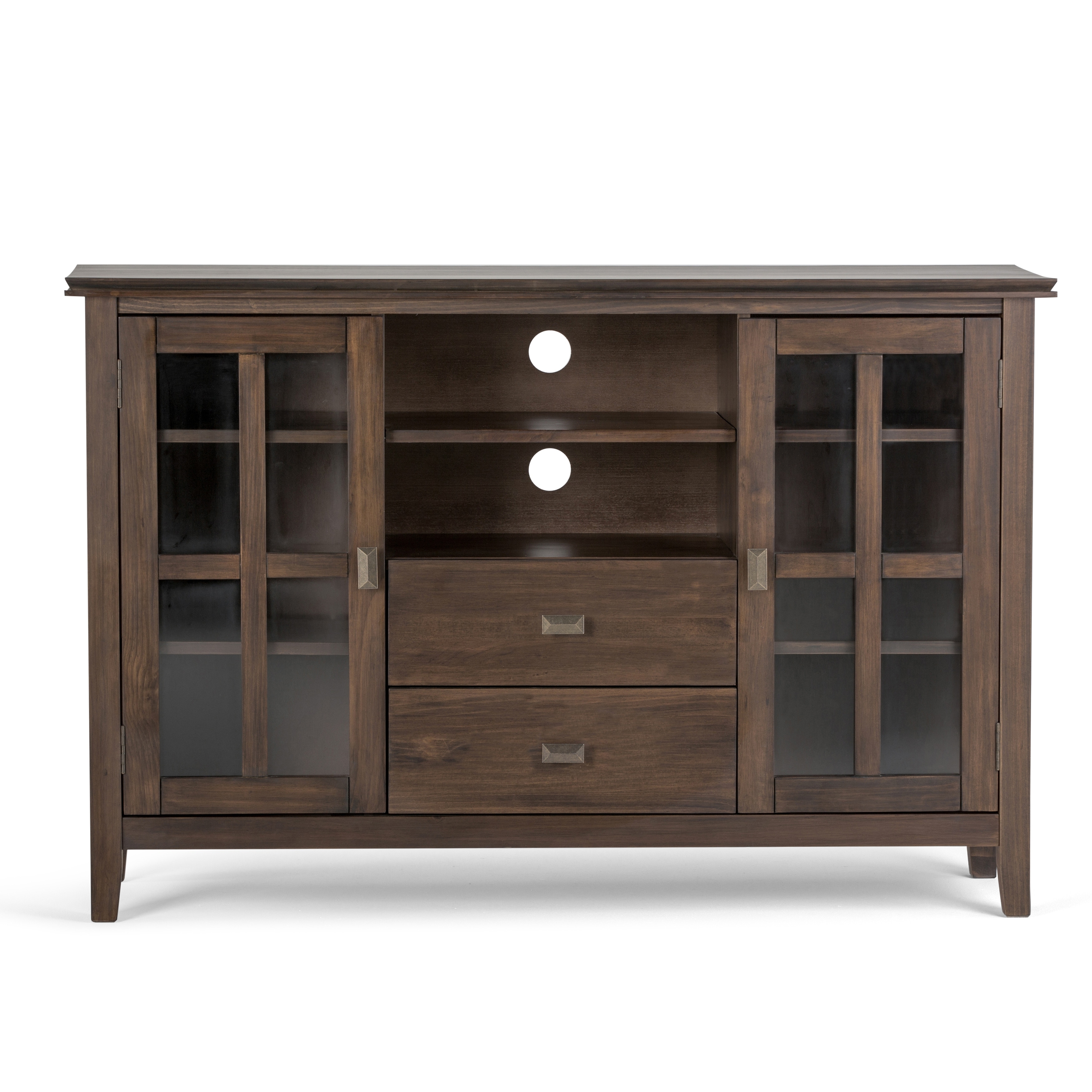Wyndenhall stratford solid wood 53 inch wide contemporary tv media stand for tvs up to 55 inches deals