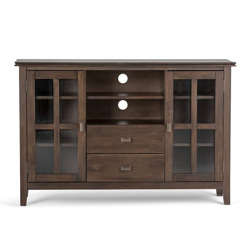 WYNDENHALL Stratford 53-inch Solid Wood TV Media Stand - 53 inch wide