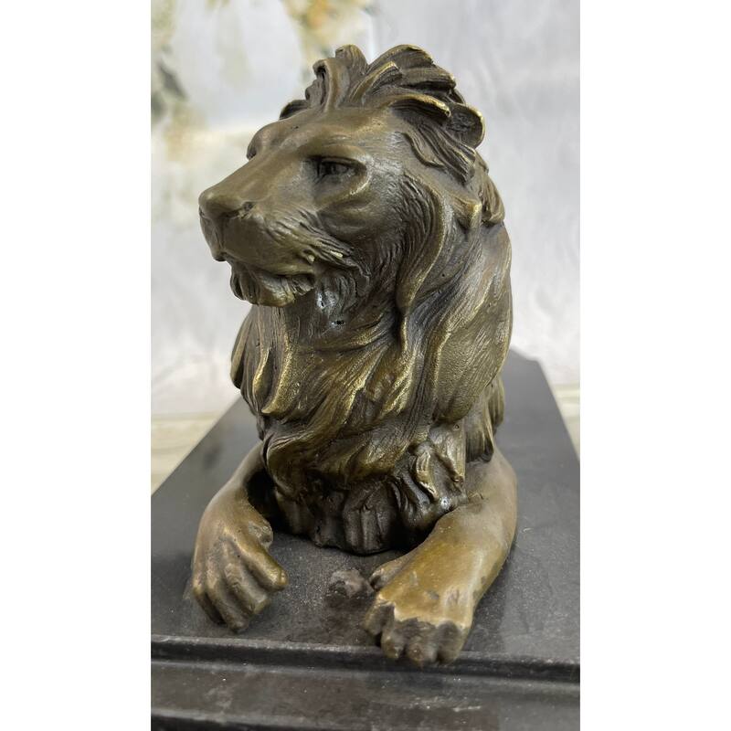 Large Barye African Imitative Lioness Imitative Lion Wild Life Animal Bronze Sculpture Statue Decor