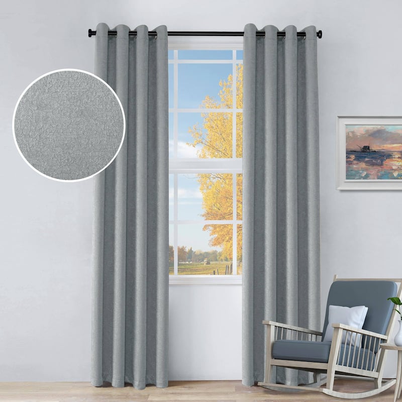 Superior Senna Washable Room Darkening Curtains, Set of 2 Panels
