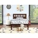 preview thumbnail 2 of 12, Twin Size Bed Frame with Headboard - Solid Pine Wood, Sturdy Slatted Design