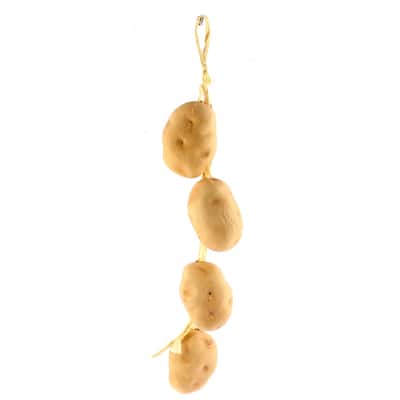Artificial Hanging Potato String Decorative Fake Vegetable - Yellow