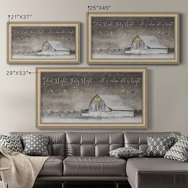 Silent Night Premium Framed Canvas- Ready to Hang