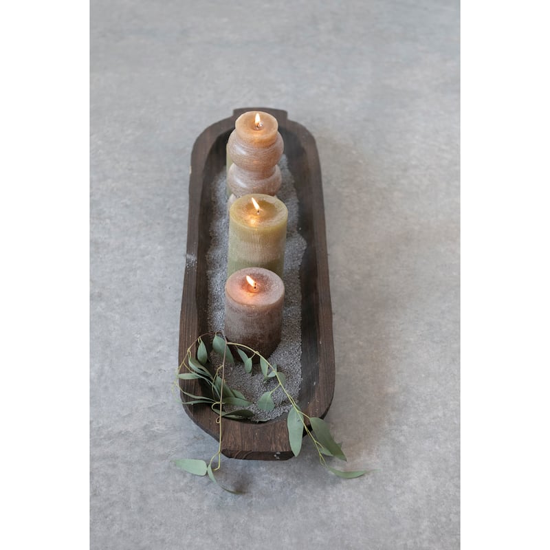 Unscented Pleated Pillar Candle
