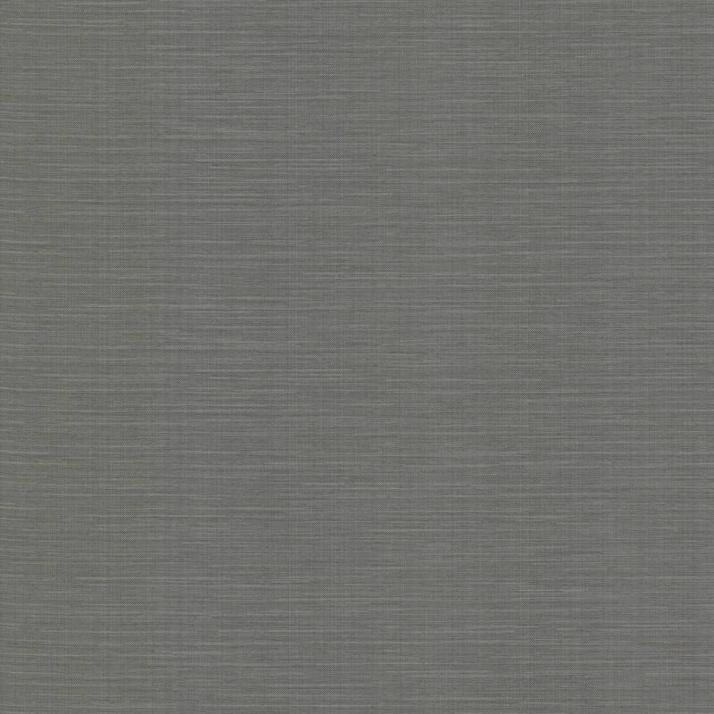 Warner Bay Ridge Charcoal Faux Grasscloth Wallpaper