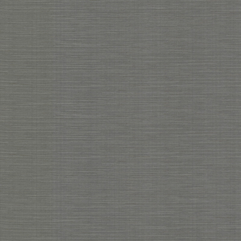 Warner Bay Ridge Charcoal Faux Grasscloth Wallpaper