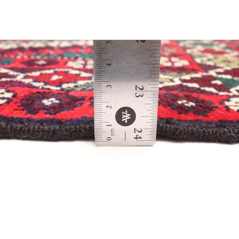 ECARPETGALLERY Hand-knotted Teimani Red Wool Rug - 2'9 x 4'7