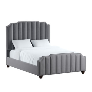 Chareau Velvet Upholstered Bed iNSPIRE Q Bold