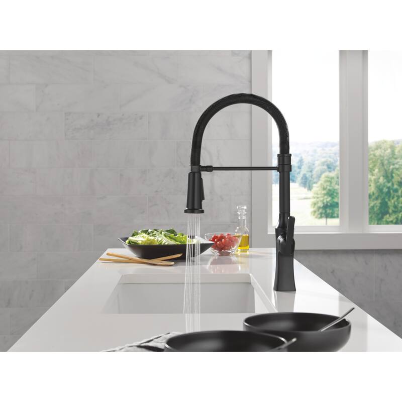 Delta 18887-DST Ermelo 1.8 GPM Single Hole Pre-Rinse Spring Spout Pull