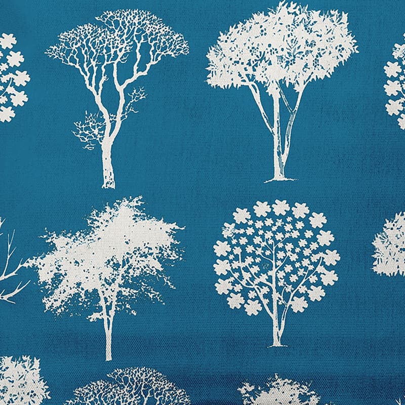 Field of Trees Decorative Throw Pillow - 16" x 16" - Autumn Blue