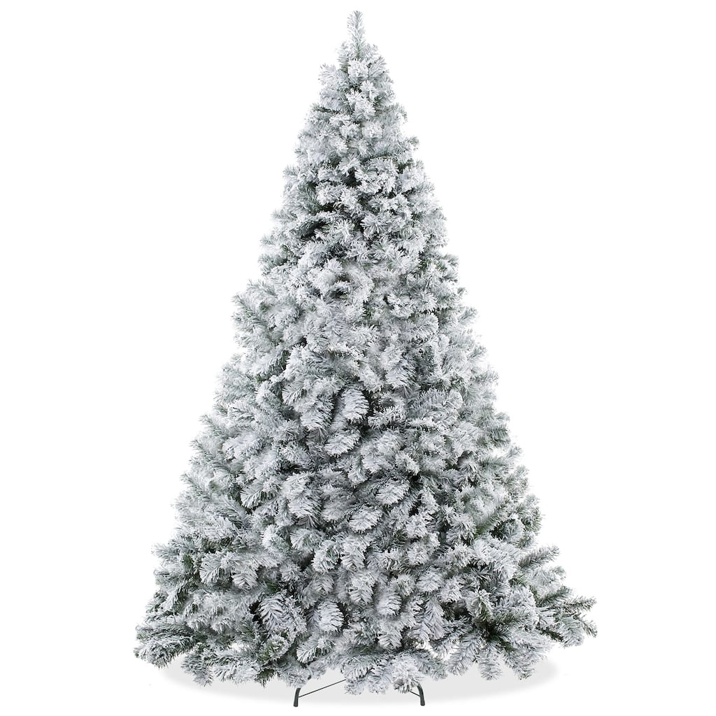 6ft Realistic SnowFlocked Pine Artificial Holiday Christmas Tree - 6 ft