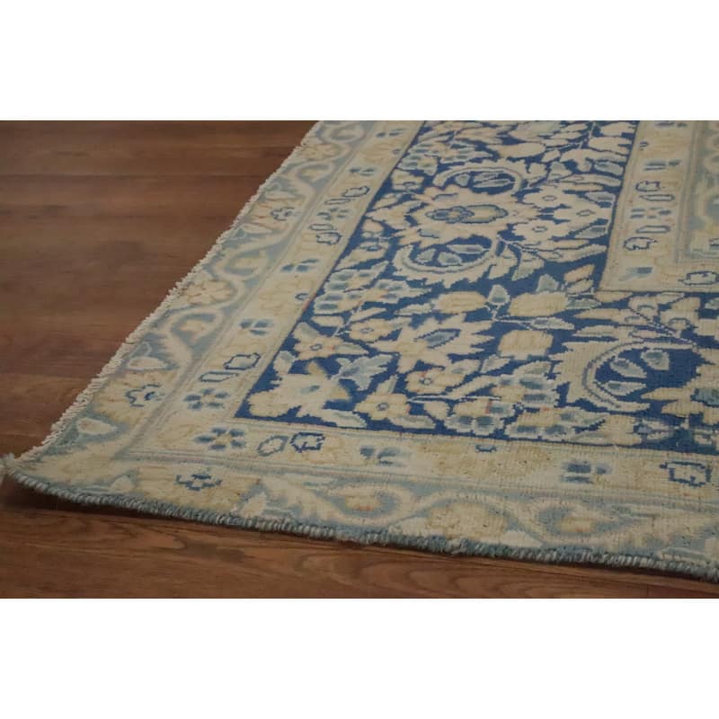Hand Knotted Oriental 100% Wool Carpet Traditional All-Over Oranges & Rust Kerman Area Rug - 12' 7'' X 9' 6''
