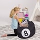 preview thumbnail 23 of 187, Kids Bean Bag Chair Cover Stuffed Animal Storage or Toy Organizer 38 Inch Large - Sports 8-Ball