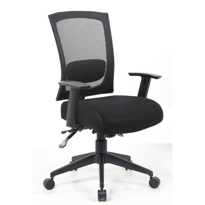Boss Contract Mesh Back Task Chair - Black