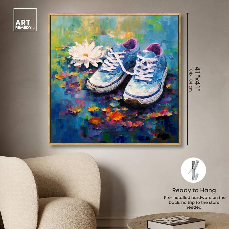 Lily Pad Sneakers Canvas by Art Remedy
