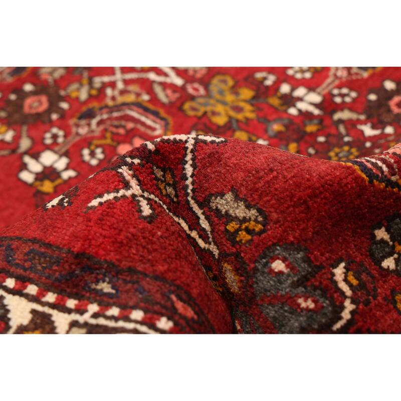 ECARPETGALLERY Hand-knotted Andelz Red Wool Rug - 3'6 x 10'2