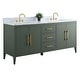 preview thumbnail 5 of 3, Vanity Art 72" Double Sink Bathroom Vanity Cabinet with Engineered Marble Top
