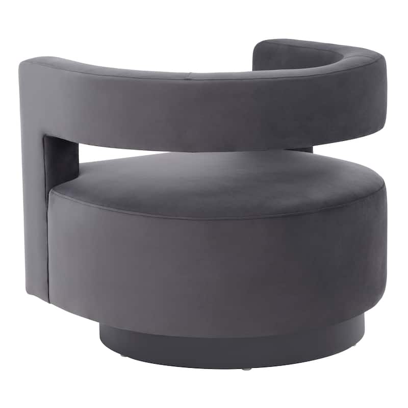 SAFAVIEH Couture Cela Swivel Chair (Fully Assembled) - 31.1" W x 28.4" L x 26.8" H - 31Wx28Dx27H