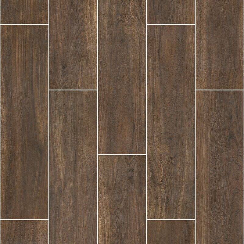 Shaw Valentino - 8" x 32" Rectangle Floor and Wall Tile - Wood Visual - Hollywood
